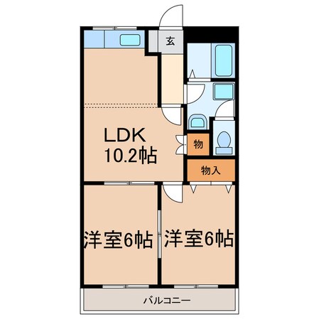 リバティハイツ広田の物件間取画像